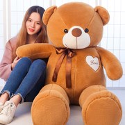 女生抱抱熊毛绒玩具1.6米粉色大熊公仔抱枕大号泰迪熊1.8米白色