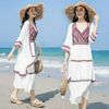 春夏沙滩裙棉麻吊带波西米亚，长裙泰国海边度假连衣裙度假裙子