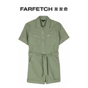 A.P.C.女士Hills 束腰牛仔连体短裤FARFETCH发发奇