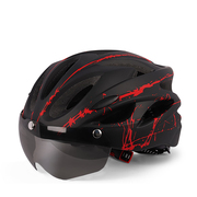 自行车骑行头盔一体成型高档四季头盔单车山地车轮滑头盔外卖代驾