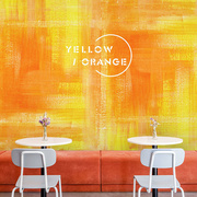 艺术油画壁纸画室网红餐饮定制装饰背景墙2023进门玄关壁布