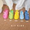 塑料凉鞋女童夏季包头镂空男女童沙滩鞋防水防滑软塑胶彩色果冻鞋
