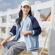 初中生外套韩版宽松少女开衫，套装高初中学生，春季休闲时尚上衣