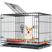 狗笼子中型小型犬带厕所大型犬泰迪折叠狗笼室内家用宠物别墅猫笼