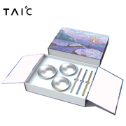 taic太可纯钛幸福碗筷，套装轻奢中式一家三口餐具礼盒可定制