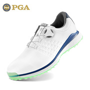 美国PGA软底高尔夫球鞋 男士防水鞋子旋钮鞋带 缓震中底 防滑鞋钉