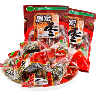 思宏阿胶枣小包装蜜枣蜜饯红枣子金丝枣休闲零食即食小吃特产508g