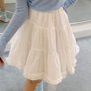 CloudSeason 半身裙女士蓬蓬设计蛋糕短裙2024年春季授权