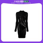 香港直邮mugler半透明设计长袖，迷你连衣裙23w2ro15151108