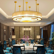 新中式酒店包厢水晶灯圆形别墅大厅，灯客厅大气餐厅大堂宴会厅吊灯