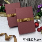 简约长方形生日盒 衬衫t桖男生鞋盒连衣裙毛衣礼物印logo