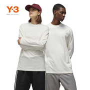 Y-3/Y3山本耀司2024夏季情侣长袖T恤休闲白色宽松上衣IV8231