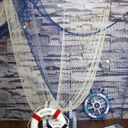 地中海粗线装饰渔网酒吧房间挂照片鱼网挂件幼儿园创意家居墙壁饰