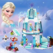 女孩子积木拼装冰雪奇缘系列公主别墅城堡儿童益智力玩具