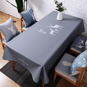 棉麻桌布布艺欧式台布，北欧长方形防烫罩布防水茶几，布客厅(布客厅)餐桌布