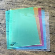 彩色a4透明文件套插页单片，l型文件夹，e310二页保护袋10个装包