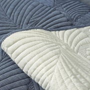 四季简约绗缝全棉叶子，沙发北欧布艺绣花沙发巾