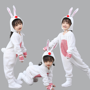 元旦兔子演出服儿童动物服幼儿园，舞台舞蹈服纱裙兔子表演服装