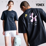 2024春夏YONEX尤尼克斯韩国羽毛球服短袖男女同款速干吸汗T10
