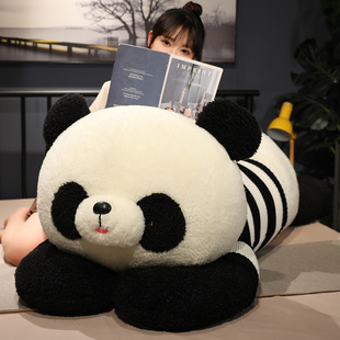可爱趴趴熊猫抱枕玩偶毛衣，熊猫毛绒玩具，抱抱熊公仔送女生生日礼物