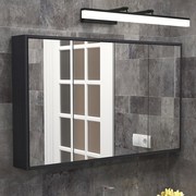 浴室镜柜隐藏式风水镜箱卫生间防水实木壁挂卫浴，镜子置物架镜面柜