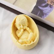 写实婴儿手工皂硅胶，模具皂模蜡烛模具，蛋壳婴儿宝宝香薰石膏制作
