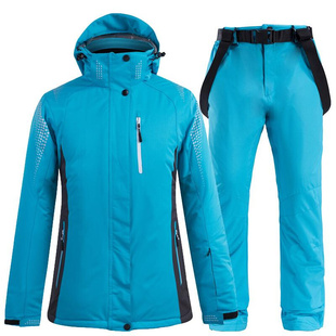 服衣保暖套装男加厚冬季户外滑雪双板裤防水冲锋外套三男女女合一
