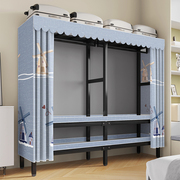 免安装简易衣柜钢架结构现代简约布衣柜加粗加厚耐用大号挂衣柜子