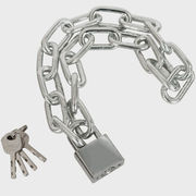 弘工链条锁加粗加长锁具防盗自行车锁铁链门锁6mm长1米定制