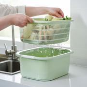 双层洗菜盆厨房家用塑料沥水篮水槽菜篮子客厅洗水果盘子菜神器