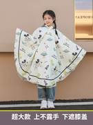 轻薄速干雨衣儿童8岁日式拉链款可背书包轻便女童男孩小学生雨披