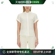 香港直邮潮奢theory希尔瑞，女士theory短袖军装衬衫o0102536