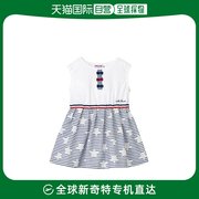 日本直邮MIKI HOUSE 儿童款星星条纹连身裙 夏季清凉 天竺素材 短