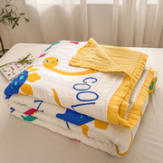 A类六层纱布毛巾被纯棉儿童宝宝包巾夏季空调盖毯午睡办公室薄被