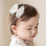 进口婴儿发夹韩国婴儿，发饰公主风婴幼儿小蝴蝶结，发夹发量少发卡