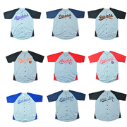 美国mlb职业棒球队半袖棒球，服棒球衫棒球上衣球迷服dynasty