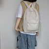日本无印双肩包休闲简约防水电脑包男女中学生书包帆布背包潮
