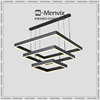 Menvix客厅现代个性简约大气北欧极简方形意大利设计师吊灯