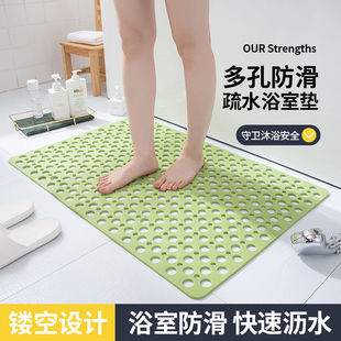 环保tpe材质浴室防滑垫，沐浴缸淋浴房洗澡卫生间，地垫吸盘防摔脚垫