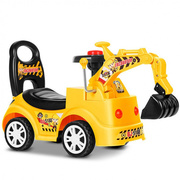 潮流儿童玩具挖土机玩具挖掘机可坐可骑滑行车大号玩具车童工