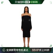 香港直邮潮奢filippak女士黑色，露肩连衣裙28987