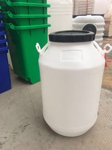 食品级储水桶加厚100l塑料桶，100l升200斤水，圆形食用花生油桶酒桶