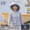 断码gap女幼童logo连帽法式圈织软卫衣，809051秋季儿童装