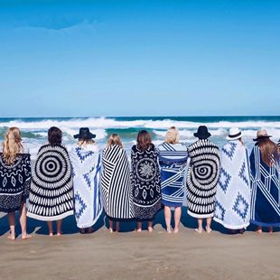 海边旅行度假非必备用品，神器沙滩披肩浴巾，女吸水薄款毛巾游泳垫巾
