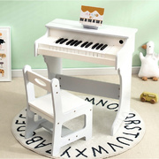 儿童木制仿真钢琴电子音乐弹奏乐感音符认知兴趣培养过家家玩具