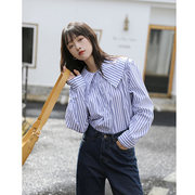 015服设专业作品韩国chic翻领衬衣女，做衣服的纸样衬衫纸样女