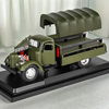 仿真1 36解放军事合金CA10货物汽车模型运输卡车回力声光玩具