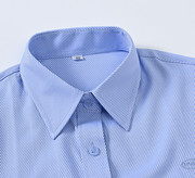 比亚迪4S店工装衬衫男女长袖短袖蓝色衬衣BYD管理人员工作服