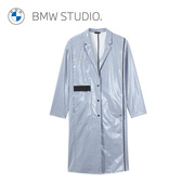 BMW Studio宝马女装春夏季时尚未来感防水单排扣翻领中长风衣外套