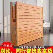 竹床折叠床单人双人午休简易午睡实木板成人家用1.2米1.5硬板凉床